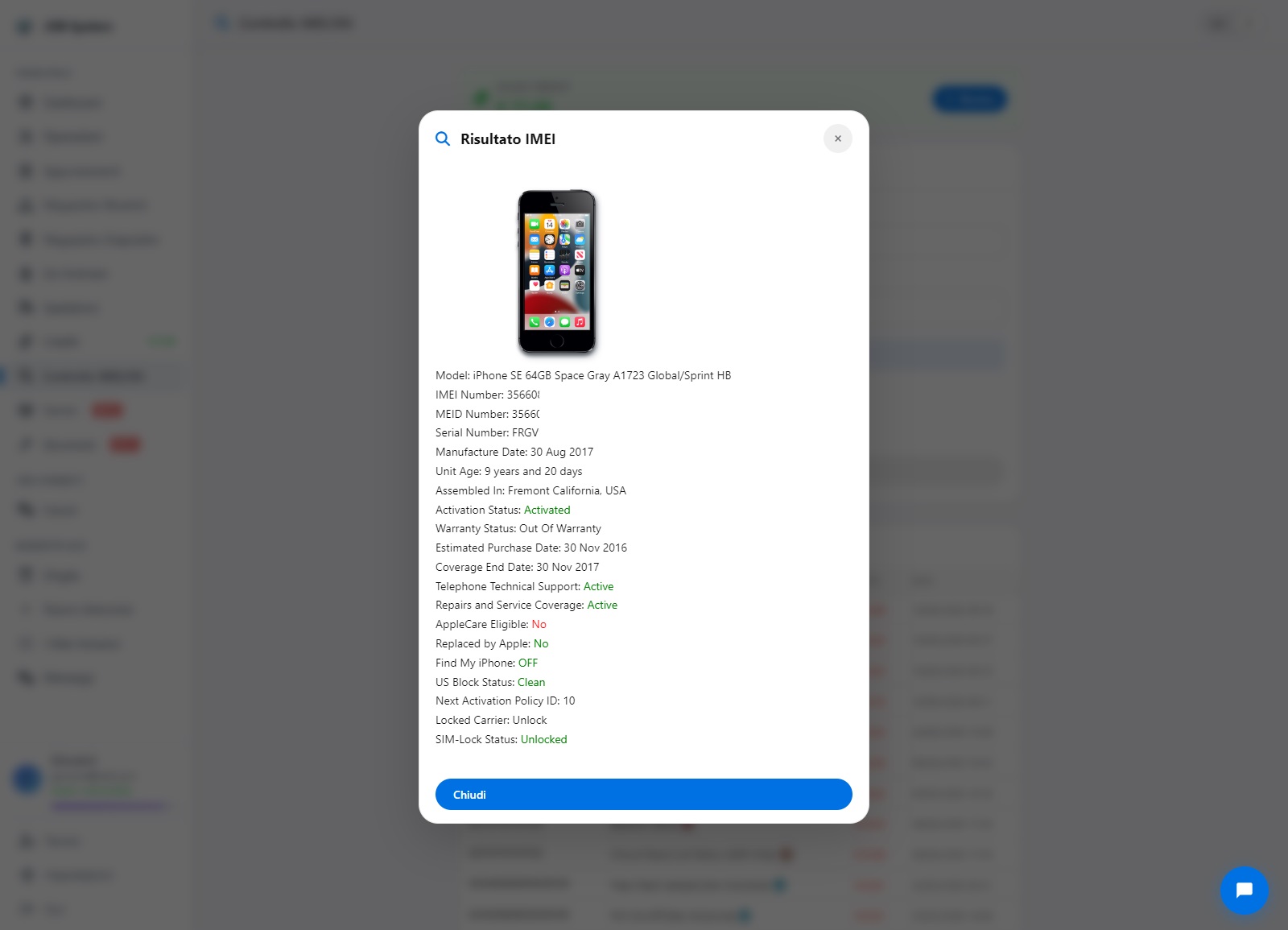 Controlli IMEI
